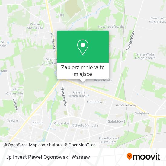 Mapa Jp Invest Paweł Ogonowski