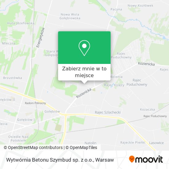 Mapa Wytwórnia Betonu Szymbud sp. z o.o.