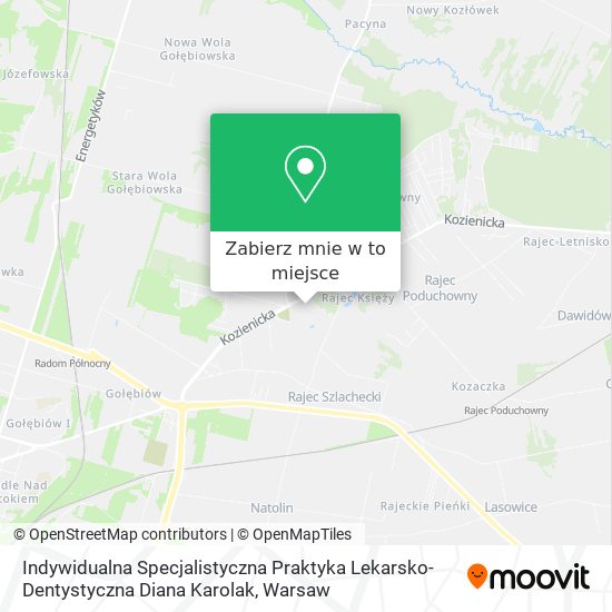 Mapa Indywidualna Specjalistyczna Praktyka Lekarsko-Dentystyczna Diana Karolak