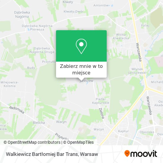 Mapa Walkiewicz Bartłomiej Bar Trans