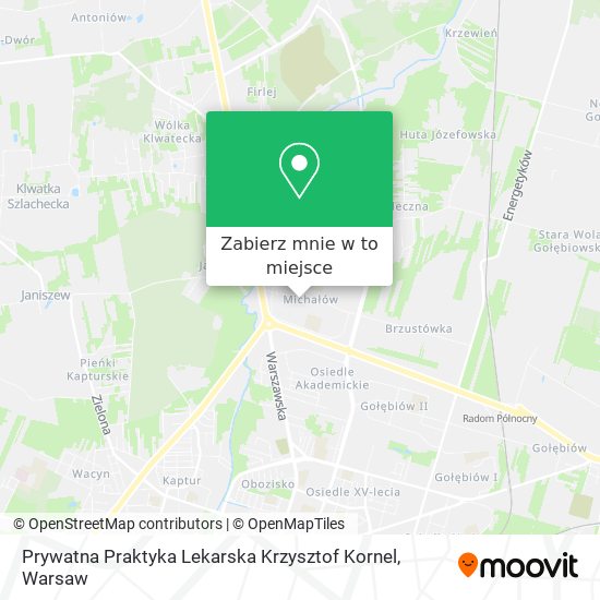 Mapa Prywatna Praktyka Lekarska Krzysztof Kornel