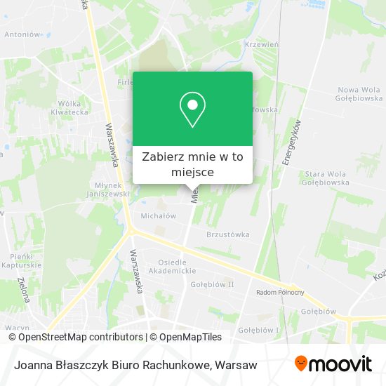 Mapa Joanna Błaszczyk Biuro Rachunkowe