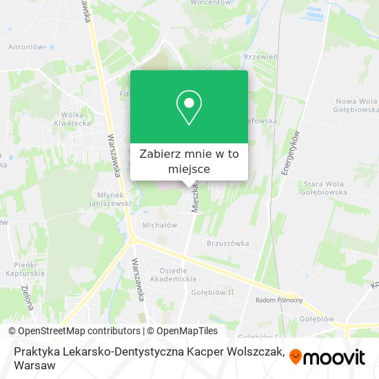 Mapa Praktyka Lekarsko-Dentystyczna Kacper Wolszczak