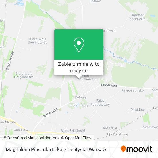 Mapa Magdalena Piasecka Lekarz Dentysta