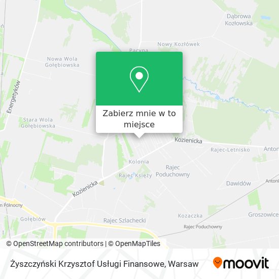 Mapa Żyszczyński Krzysztof Usługi Finansowe