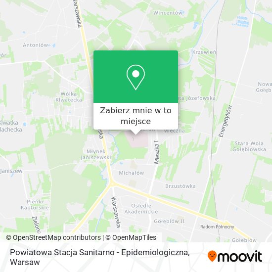 Mapa Powiatowa Stacja Sanitarno - Epidemiologiczna