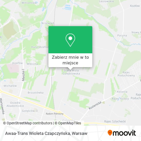 Mapa Awaa-Trans Wioleta Czapczyńska