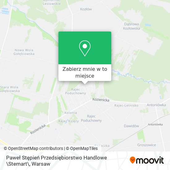 Mapa Paweł Stępień Przedsiębiorstwo Handlowe \Stemart\