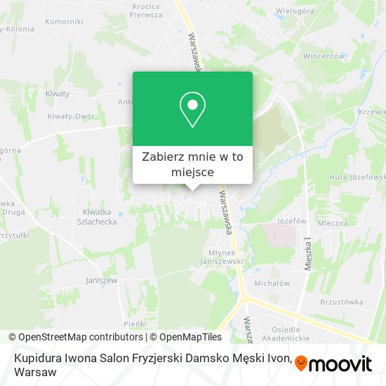 Mapa Kupidura Iwona Salon Fryzjerski Damsko Męski Ivon