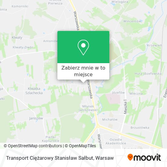 Mapa Transport Ciężarowy Stanisław Sałbut