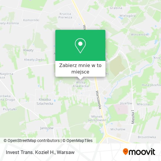 Mapa Invest Trans. Kozieł H.