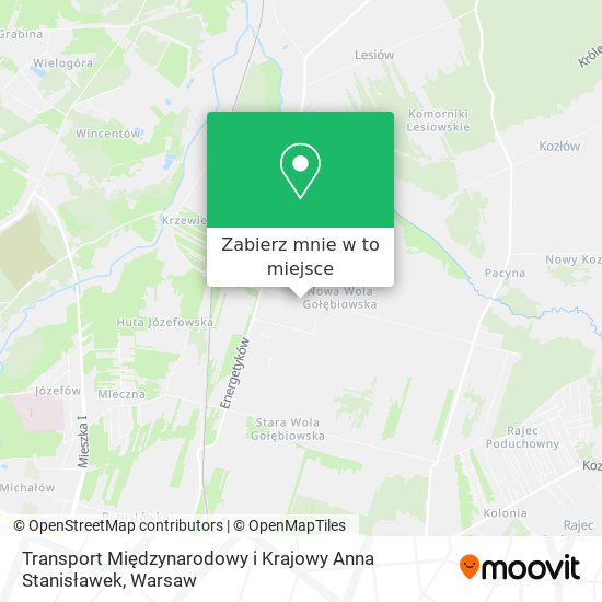 Mapa Transport Międzynarodowy i Krajowy Anna Stanisławek