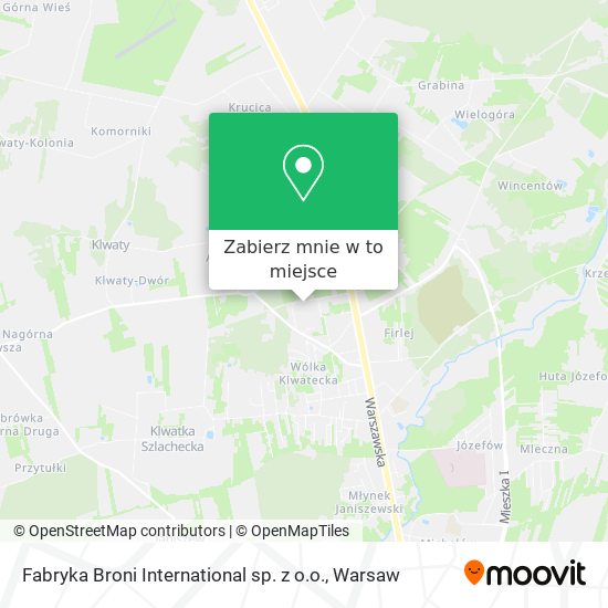 Mapa Fabryka Broni International sp. z o.o.