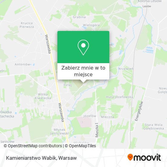 Mapa Kamieniarstwo Wabik