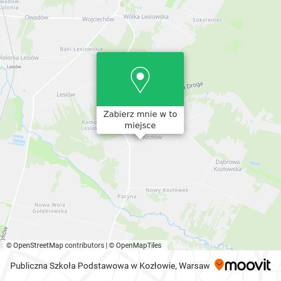 Mapa Publiczna Szkoła Podstawowa w Kozłowie