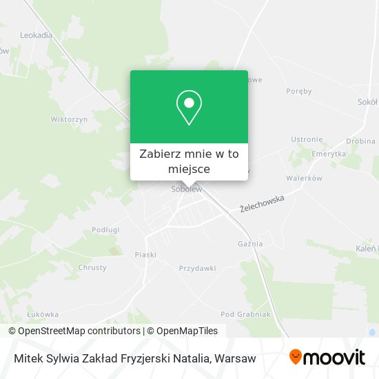 Mapa Mitek Sylwia Zakład Fryzjerski Natalia