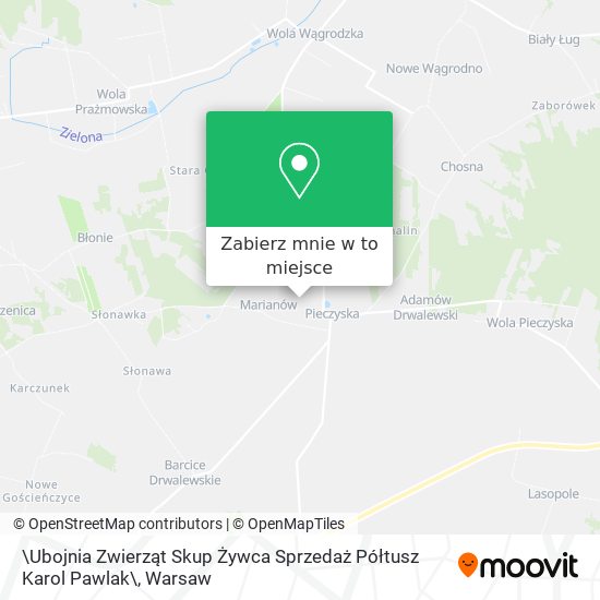 Mapa \Ubojnia Zwierząt Skup Żywca Sprzedaż Półtusz Karol Pawlak\