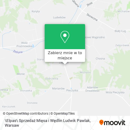 Mapa \Elpas\ Sprzedaż Mięsa i Wędlin Ludwik Pawlak