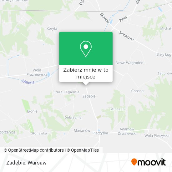 Mapa Zadębie