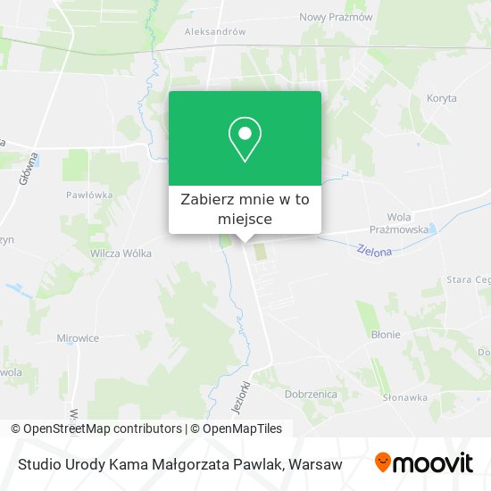 Mapa Studio Urody Kama Małgorzata Pawlak