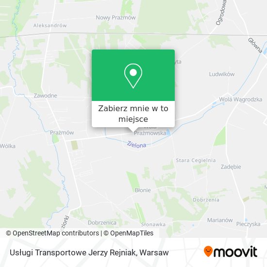 Mapa Usługi Transportowe Jerzy Rejniak