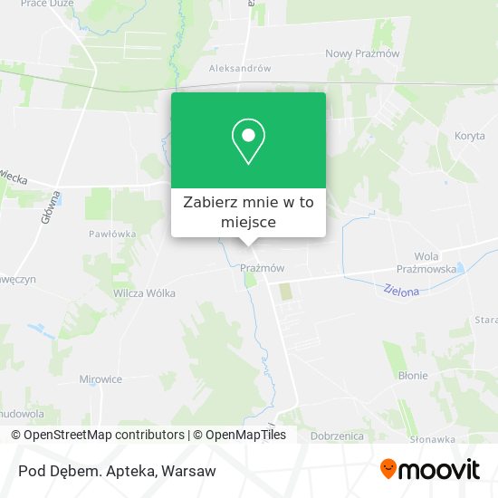 Mapa Pod Dębem. Apteka