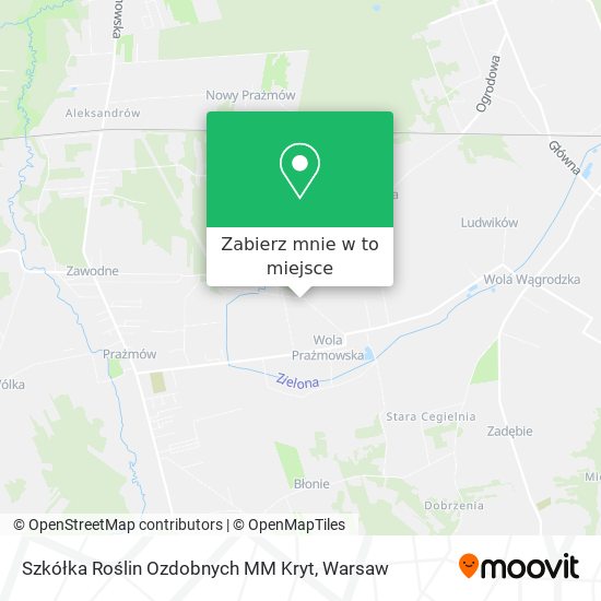 Mapa Szkółka Roślin Ozdobnych MM Kryt