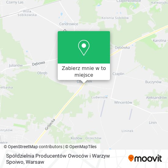 Mapa Spółdzielnia Producentów Owoców i Warzyw Spoiwo