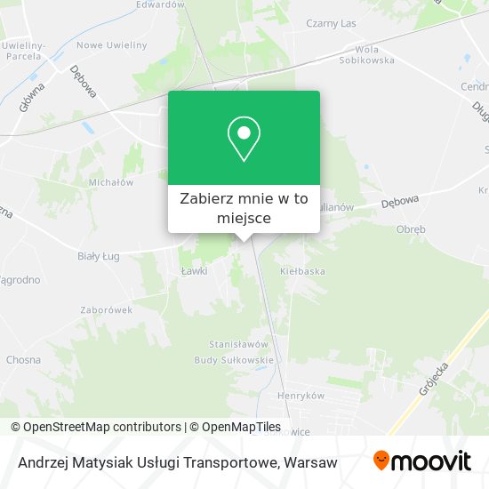 Mapa Andrzej Matysiak Usługi Transportowe