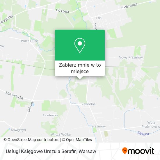 Mapa Usługi Księgowe Urszula Serafin