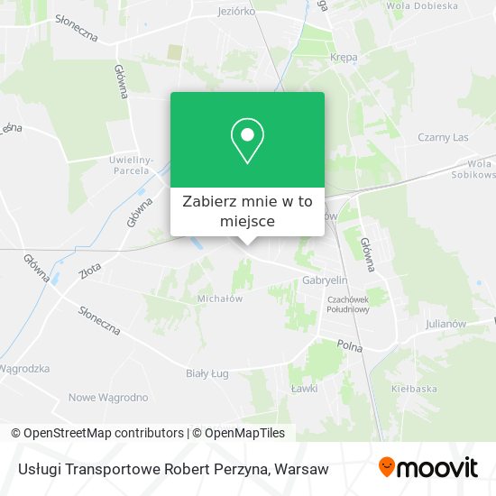 Mapa Usługi Transportowe Robert Perzyna