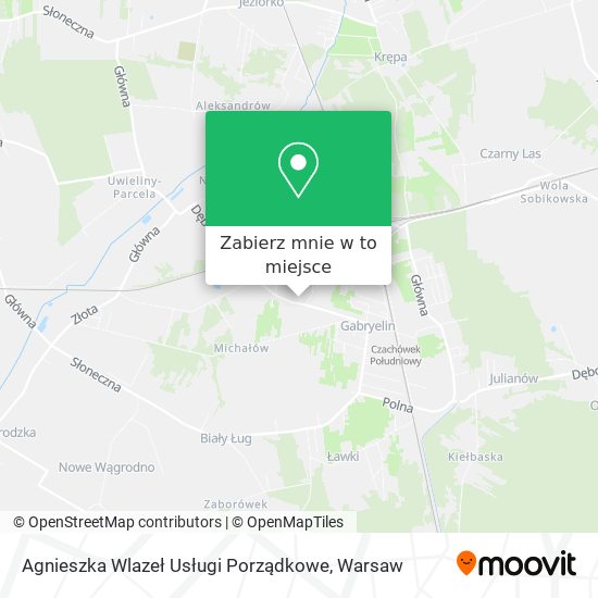 Mapa Agnieszka Wlazeł Usługi Porządkowe