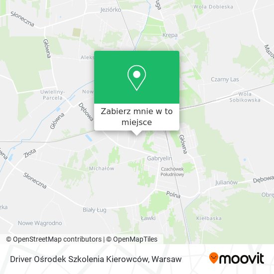 Mapa Driver Ośrodek Szkolenia Kierowców