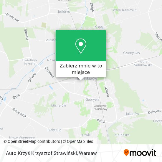 Mapa Auto Krzyś Krzysztof Strawiński