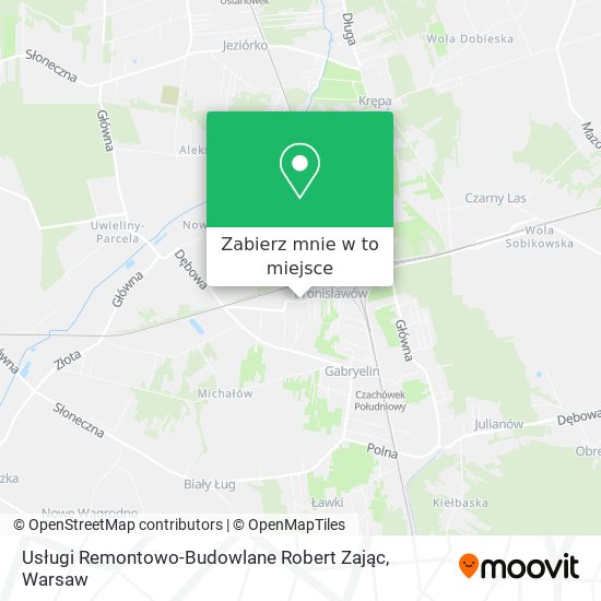 Mapa Usługi Remontowo-Budowlane Robert Zając