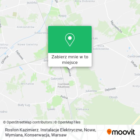 Mapa Rosłon Kazimierz. Instalacje Elektryczne, Nowe, Wymiana, Konserwacja