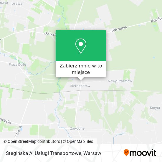 Mapa Stegińska A. Usługi Transportowe