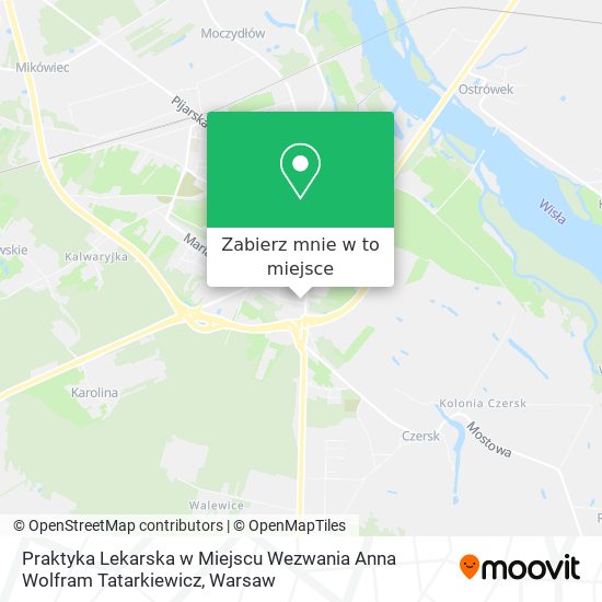 Mapa Praktyka Lekarska w Miejscu Wezwania Anna Wolfram Tatarkiewicz