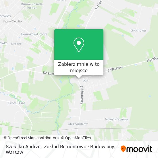 Mapa Szałajko Andrzej. Zakład Remontowo - Budowlany