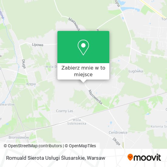 Mapa Romuald Sierota Usługi Ślusarskie