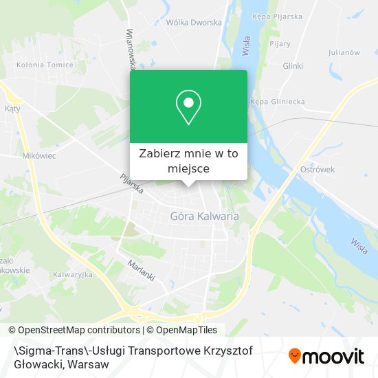 Mapa \Sigma-Trans\-Usługi Transportowe Krzysztof Głowacki