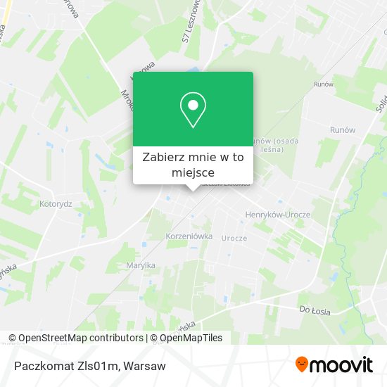 Mapa Paczkomat Zls01m