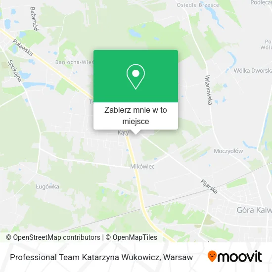 Mapa Professional Team Katarzyna Wukowicz