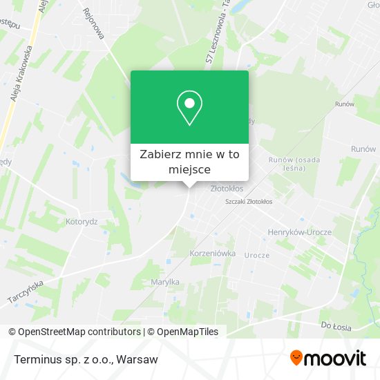 Mapa Terminus sp. z o.o.