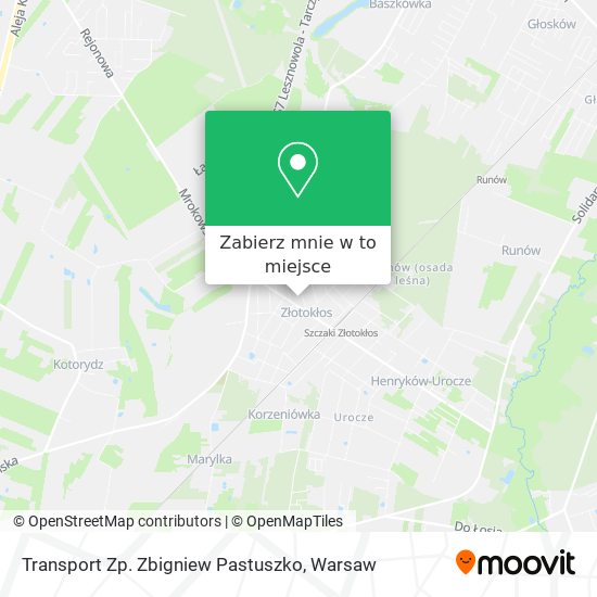 Mapa Transport Zp. Zbigniew Pastuszko