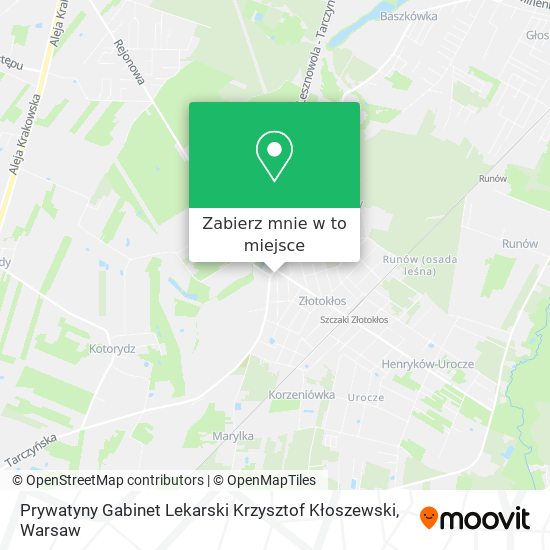 Mapa Prywatyny Gabinet Lekarski Krzysztof Kłoszewski