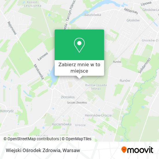 Mapa Wiejski Ośrodek Zdrowia