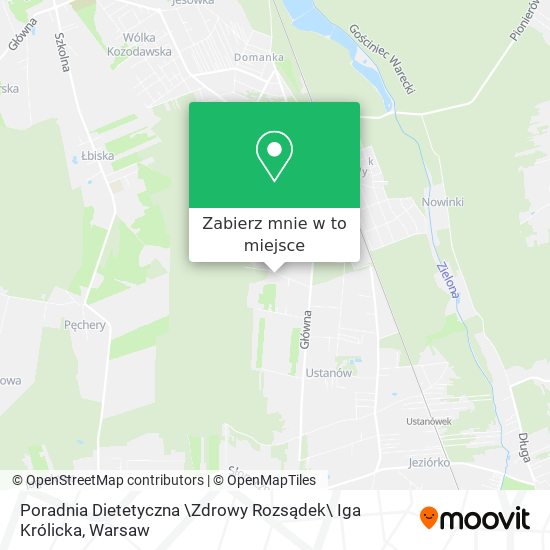 Mapa Poradnia Dietetyczna \Zdrowy Rozsądek\ Iga Królicka