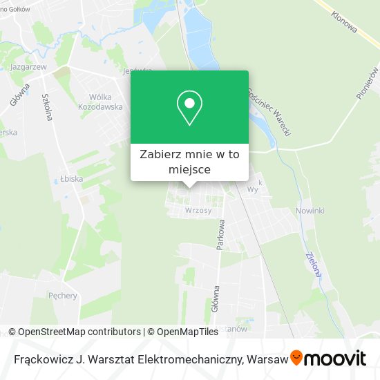 Mapa Frąckowicz J. Warsztat Elektromechaniczny