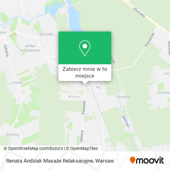 Mapa Renata Andziak Masaże Relaksacyjne